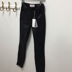 Dear John Gisele soft shimmer coated Black Skinny Jeans